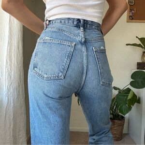 AGOLDE 90’s Pinch Waist High Rise Straight Jean, Size 24, Straight Leg, Like New